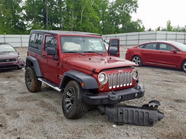 1C4AJWAG9DL600813 - 2013 JEEP WRANGLER S BURGUNDY photo 1