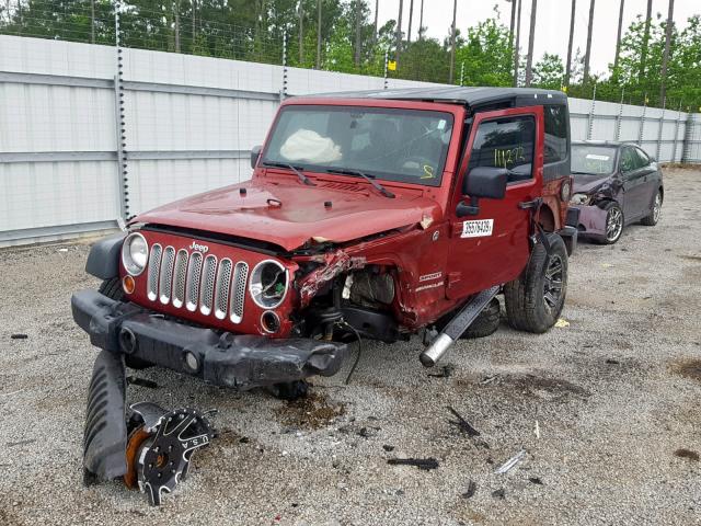 1C4AJWAG9DL600813 - 2013 JEEP WRANGLER S BURGUNDY photo 2