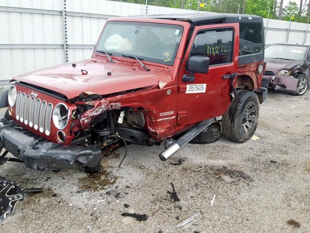 1C4AJWAG9DL600813 - 2013 JEEP WRANGLER S BURGUNDY photo 9