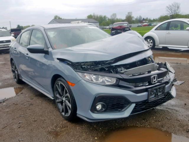 SHHFK7G43JU221745 - 2018 HONDA CIVIC SPOR BLUE photo 1