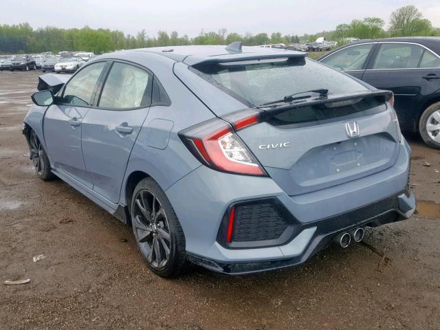 SHHFK7G43JU221745 - 2018 HONDA CIVIC SPOR BLUE photo 3