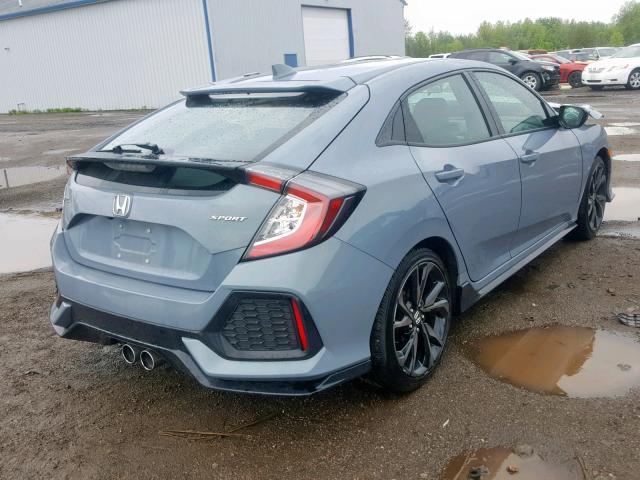 SHHFK7G43JU221745 - 2018 HONDA CIVIC SPOR BLUE photo 4