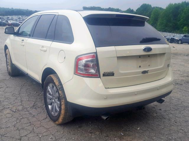 2FMDK49C07BB11250 - 2007 FORD EDGE SEL P CREAM photo 3