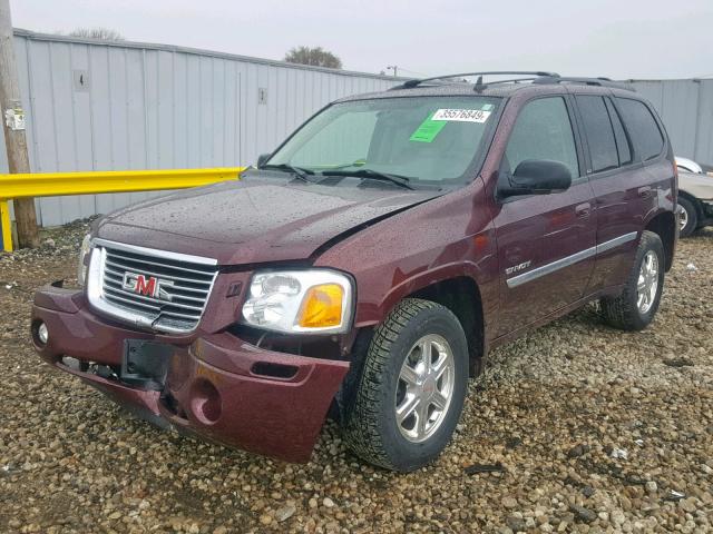 1GKDT13S762275961 - 2006 GMC ENVOY RED photo 2