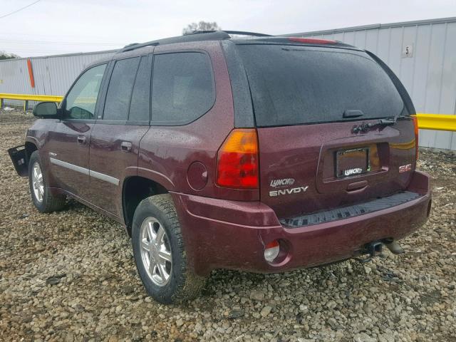 1GKDT13S762275961 - 2006 GMC ENVOY RED photo 3