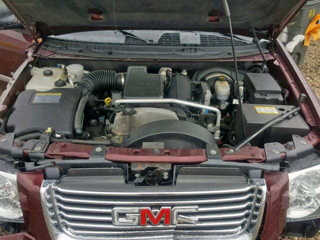 1GKDT13S762275961 - 2006 GMC ENVOY RED photo 7