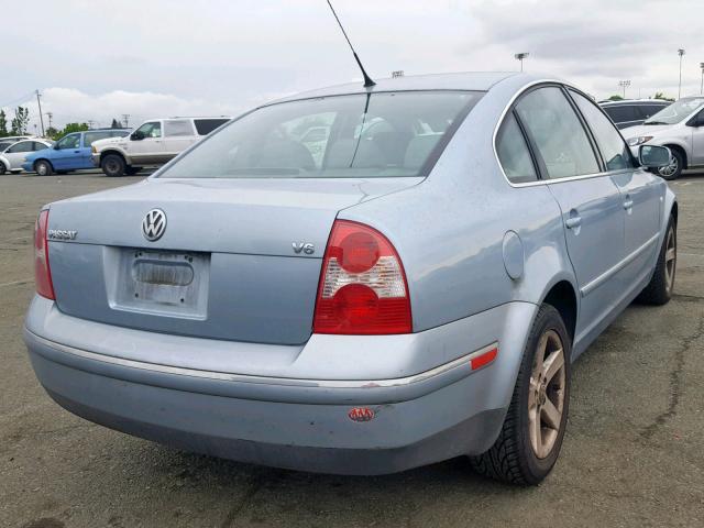 WVWRH63B44P042930 - 2004 VOLKSWAGEN PASSAT GLX BLUE photo 4