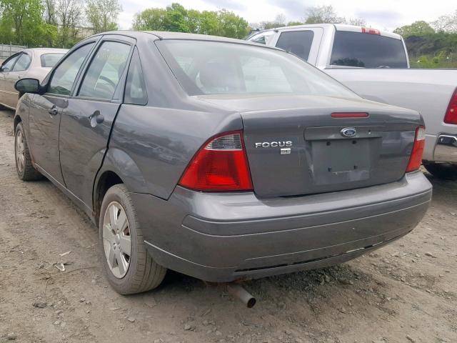 1FAFP34N27W340647 - 2007 FORD FOCUS ZX4 GRAY photo 3