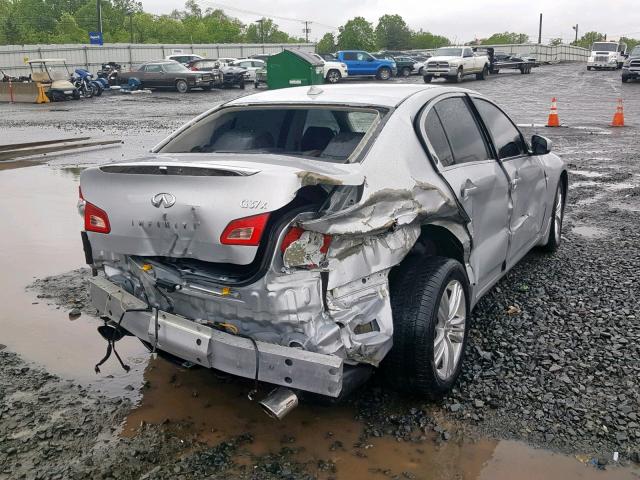 JN1CV6AR4DM768807 - 2013 INFINITI G37 SILVER photo 9