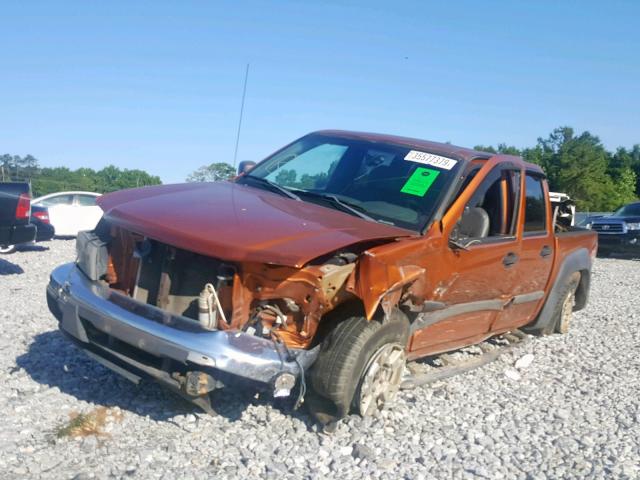 1GCDT136048172468 - 2004 CHEVROLET COLORADO ORANGE photo 2