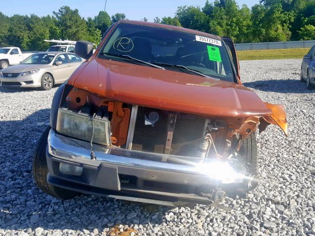 1GCDT136048172468 - 2004 CHEVROLET COLORADO ORANGE photo 9