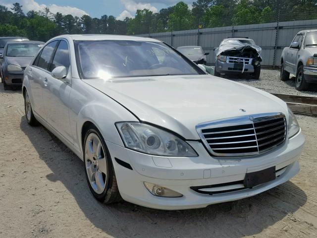 WDDNG71X97A019405 - 2007 MERCEDES-BENZ S 550 WHITE photo 1