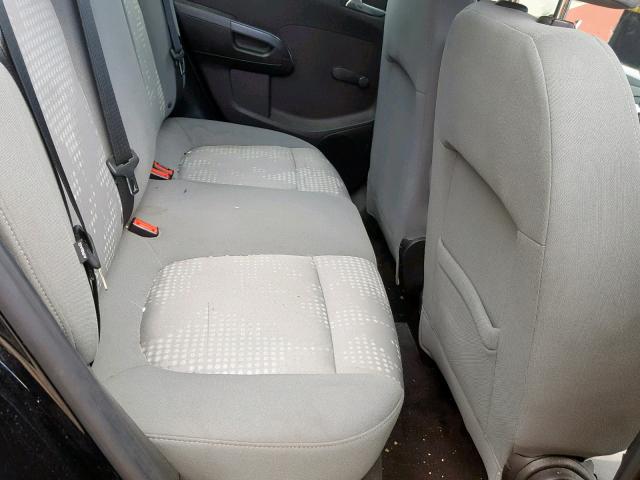 1G1JA5SH0C4125104 - 2012 CHEVROLET SONIC LS BLACK photo 6