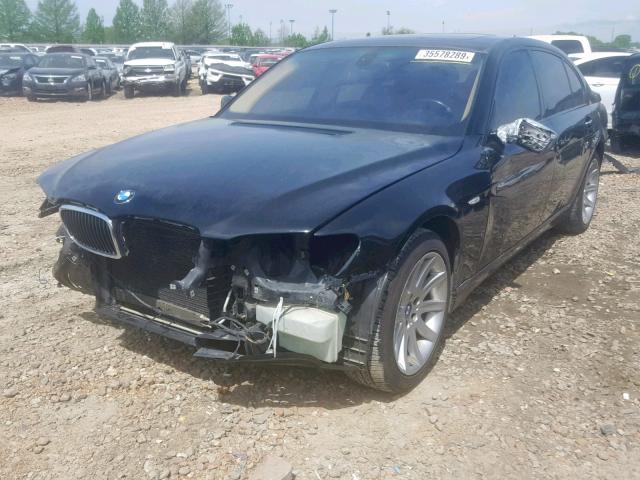 WBAHN83557DT74842 - 2007 BMW 750 BLACK photo 2