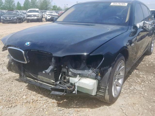 WBAHN83557DT74842 - 2007 BMW 750 BLACK photo 9