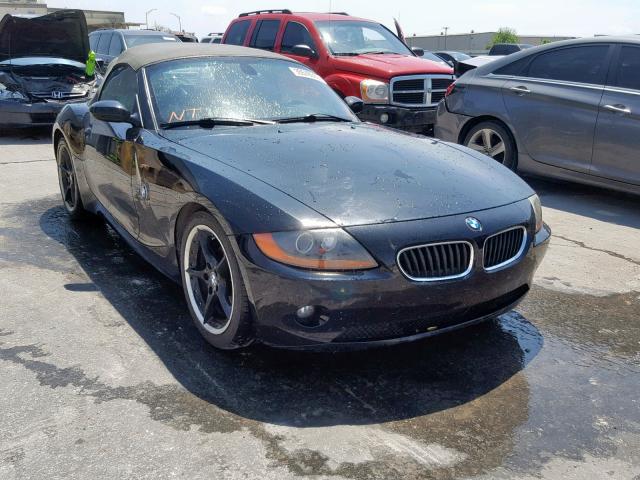 4USBT334X3LS41254 - 2003 BMW Z4 2.5 BLACK photo 1