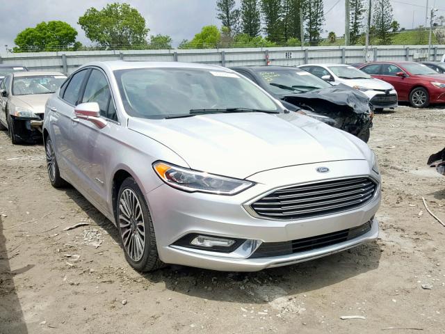 3FA6P0RU4JR103196 - 2018 FORD FUSION TIT SILVER photo 1