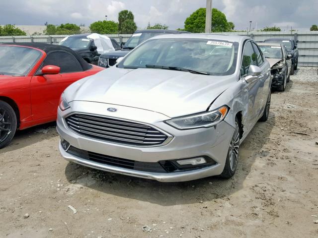 3FA6P0RU4JR103196 - 2018 FORD FUSION TIT SILVER photo 2