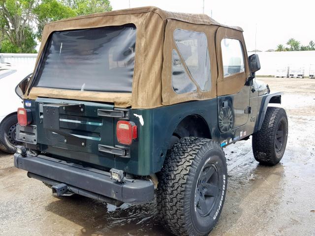 1J4FY29P2VP420205 - 1997 JEEP WRANGLER / GREEN photo 4