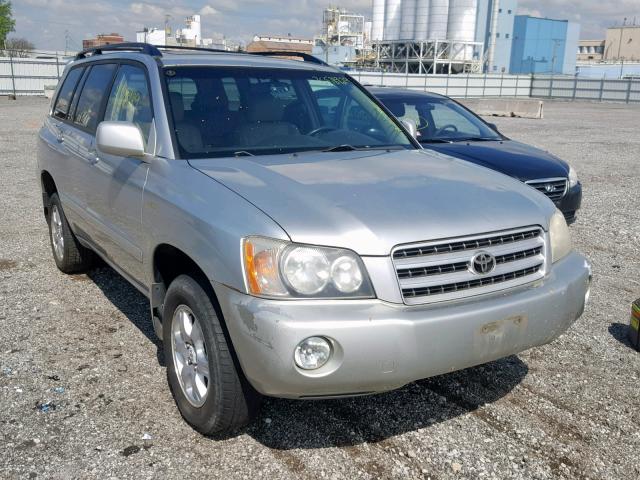 JTEHF21A110011557 - 2001 TOYOTA HIGHLANDER SILVER photo 1