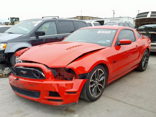 1ZVBP8CF2D5284837 - 2013 FORD MUSTANG GT RED photo 2
