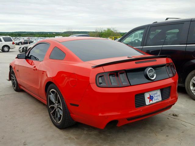 1ZVBP8CF2D5284837 - 2013 FORD MUSTANG GT RED photo 3