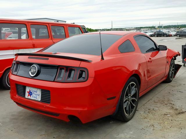 1ZVBP8CF2D5284837 - 2013 FORD MUSTANG GT RED photo 4