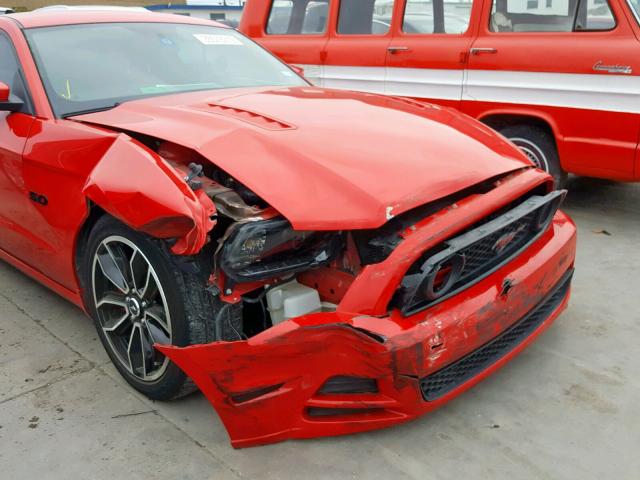 1ZVBP8CF2D5284837 - 2013 FORD MUSTANG GT RED photo 9