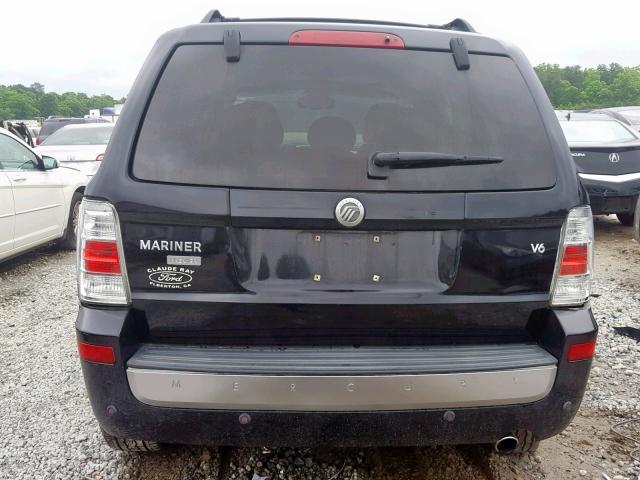 4M2CU87168KJ46041 - 2008 MERCURY MARINER PR BLACK photo 9