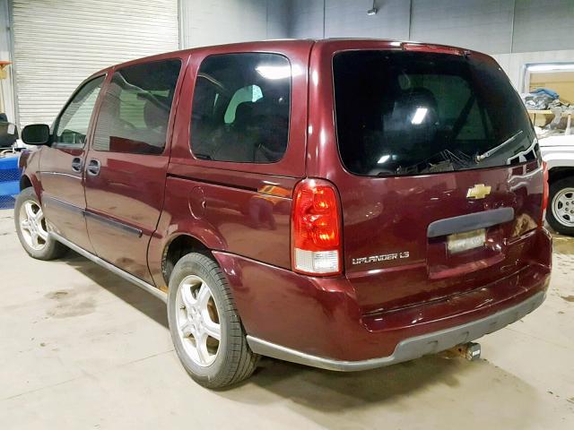 1GNDV23148D156718 - 2008 CHEVROLET UPLANDER L 勃艮第红 照片 3