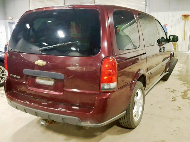 1GNDV23148D156718 - 2008 CHEVROLET UPLANDER L 勃艮第红 照片 4