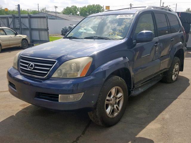 JTJBT20X550077556 - 2005 LEXUS GX 470 BLUE photo 2