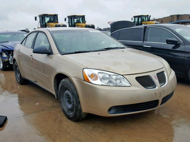 1G2ZF55B464241305 - 2006 PONTIAC G6 SE BROWN photo 1