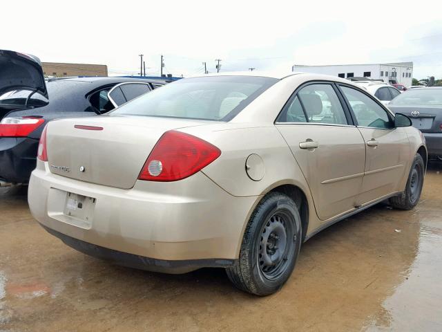 1G2ZF55B464241305 - 2006 PONTIAC G6 SE BROWN photo 4