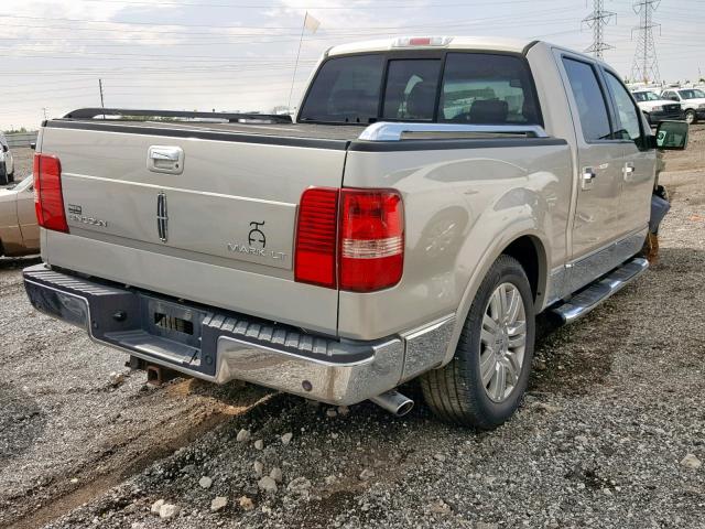 5LTPW18576FJ25258 - 2006 LINCOLN MARK LT TAN photo 4