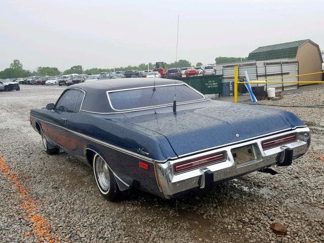 DP23M3D291897 - 1973 DODGE MONACO BLUE photo 3