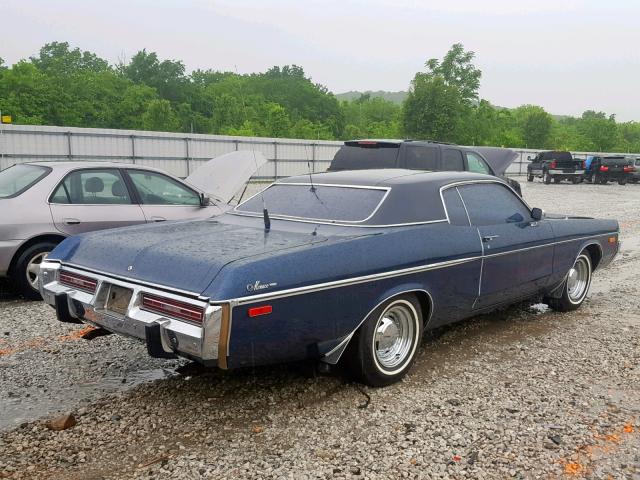 DP23M3D291897 - 1973 DODGE MONACO BLUE photo 4