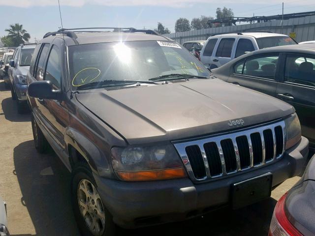 1J4GW48N9YC285385 - 2000 JEEP GRAND CHER GRAY photo 1