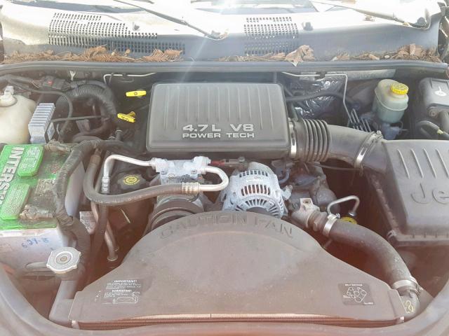 1J4GW48N9YC285385 - 2000 JEEP GRAND CHER GRAY photo 7