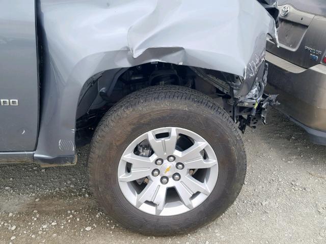 1GCGSCEA3K1108525 - 2019 CHEVROLET COLORADO L GRAY photo 9