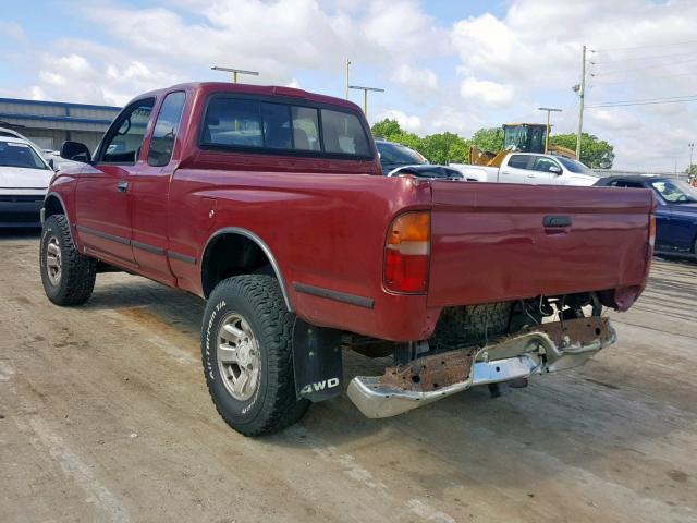 4TAWN72N6VZ307037 - 1997 TOYOTA TACOMA XTR RED photo 3