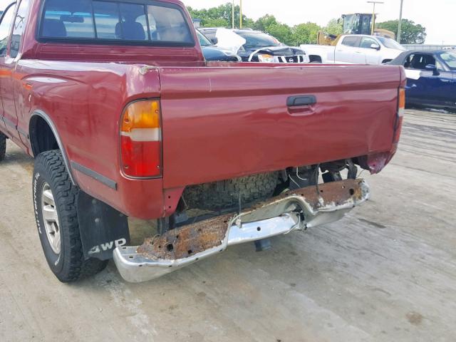 4TAWN72N6VZ307037 - 1997 TOYOTA TACOMA XTR RED photo 9