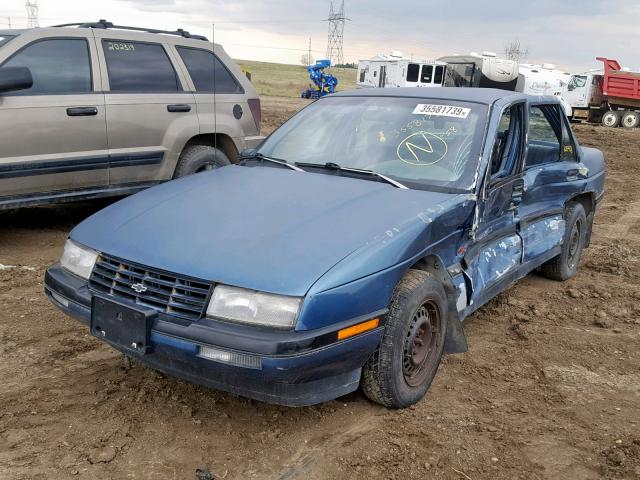 1G1LT53G1MY183807 - 1991 CHEVROLET CORSICA LT BLUE photo 2