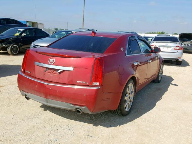 1G6DT57VX90107757 - 2009 CADILLAC CTS HI FEA BURGUNDY photo 4