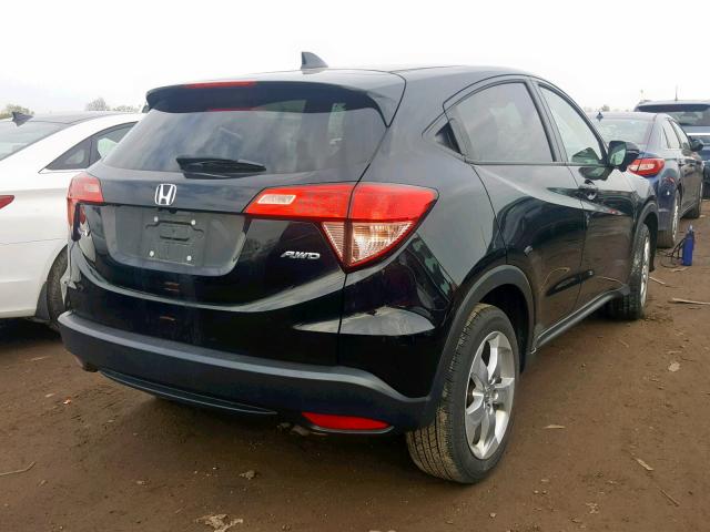 3CZRU6H53GM715175 - 2016 HONDA HR-V EX BLACK photo 4