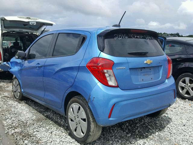 KL8CB6SA1HC761395 - 2017 CHEVROLET SPARK LS BLUE photo 3