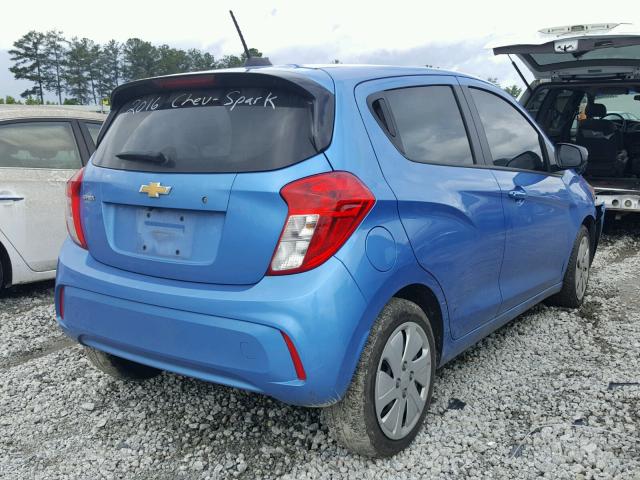 KL8CB6SA1HC761395 - 2017 CHEVROLET SPARK LS BLUE photo 4