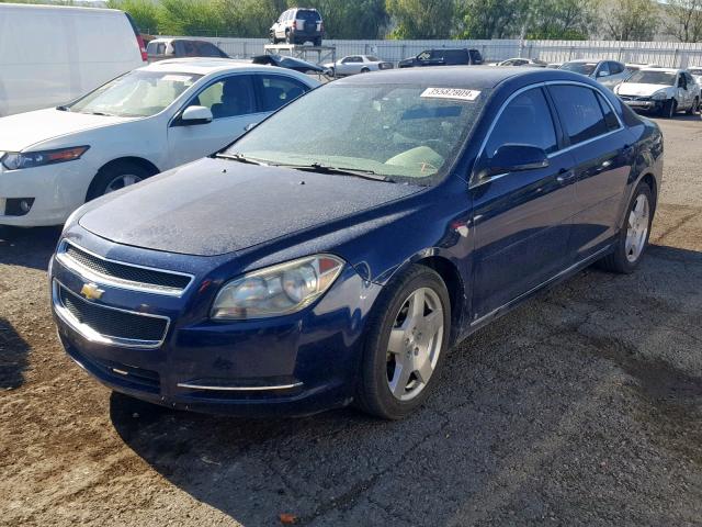 1G1ZJ57729F210090 - 2009 CHEVROLET MALIBU 2LT BLUE photo 2