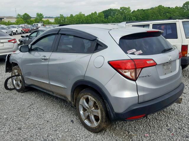 3CZRU5H56GM723460 - 2016 HONDA HR-V EX SILVER photo 3