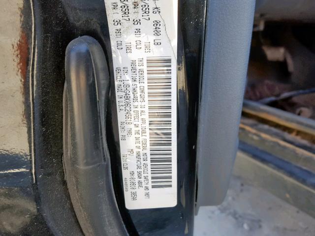 1J8HG48K06C245618 - 2006 JEEP COMMANDER 黑色 照片 10